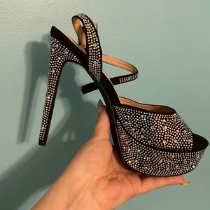 Never worn before. Marc Defang black stilettos size 7.5